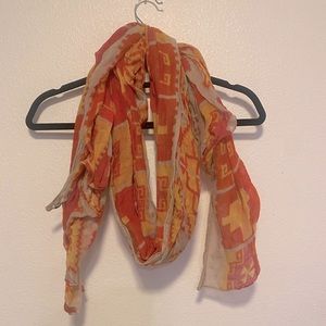Large Gauze Printed Scarf
